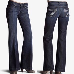 7 For All Mankind Dojo Flare Leg Jeans Womens Size 30